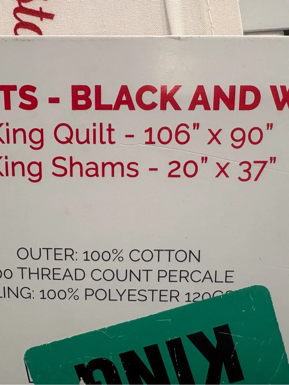 NWT Cath Kidston King Quilt Set - White with Black Cat Print- Black Cat Pattern